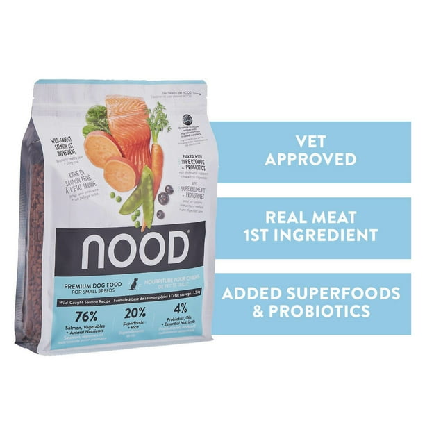 NOOD WildCaught Salmon Recipe Small Breed Dry Dog Food With