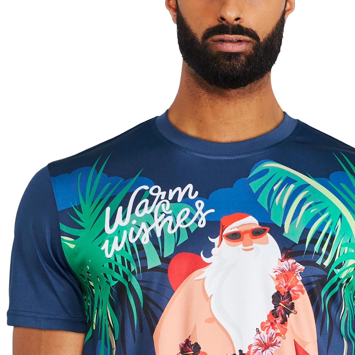 T shirt de No l manches courtes George pour hommes Walmart