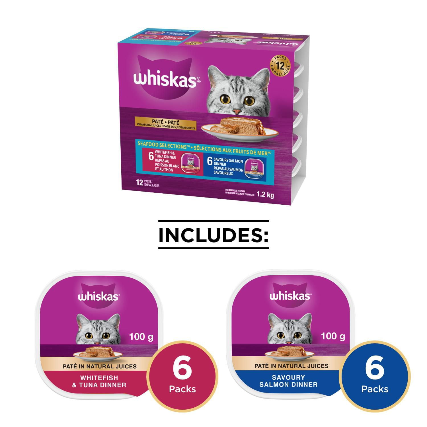 Whiskas tuna best sale and whitefish