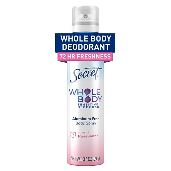 Secret Whold Body Spray, Rose, 99G