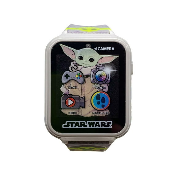 Star Wars Mandalorian Montre interactive à écran tactile avec caméra