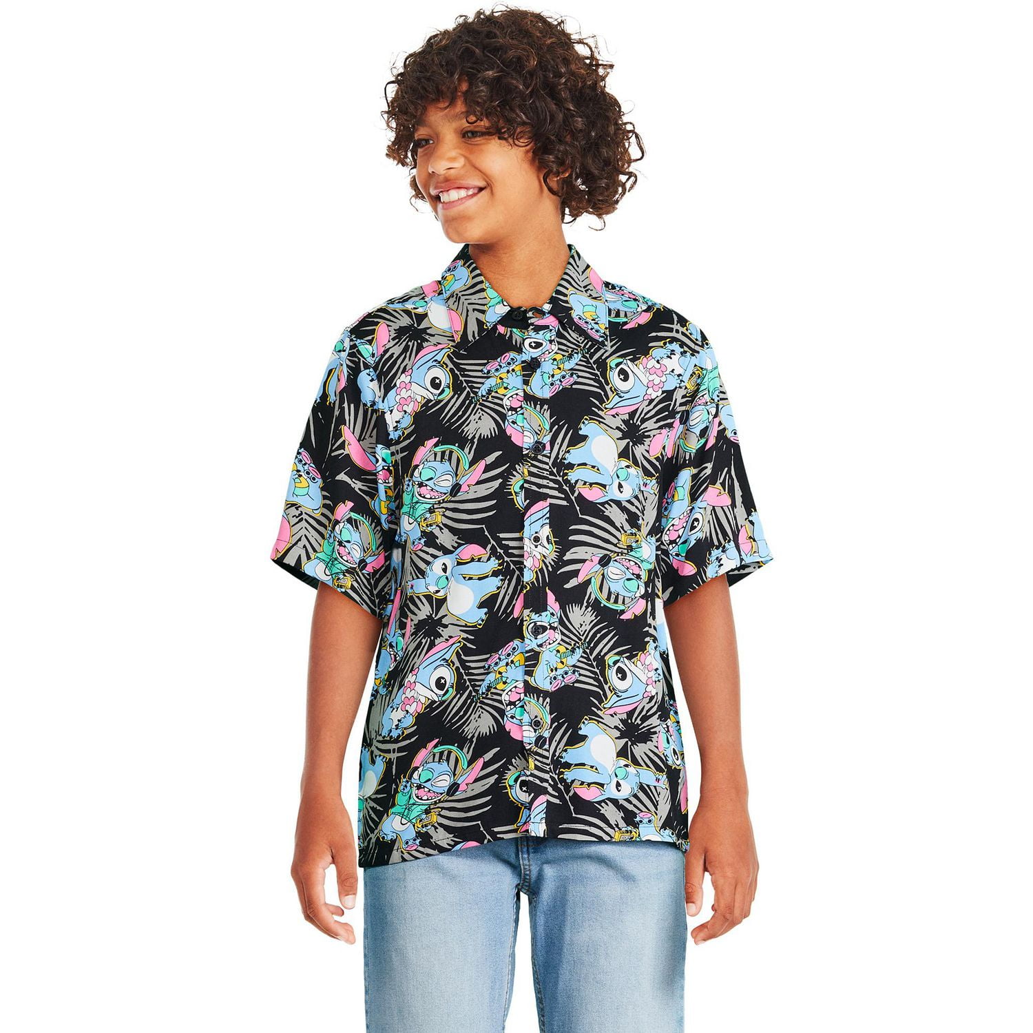 Chemise de villégiature Stitch Disney pour garçons