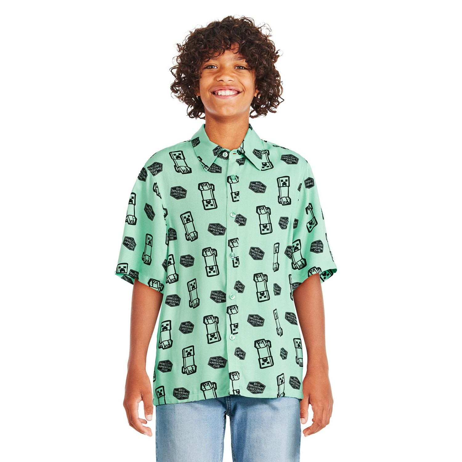 Chemise de villégiature Minecraft pour garçons