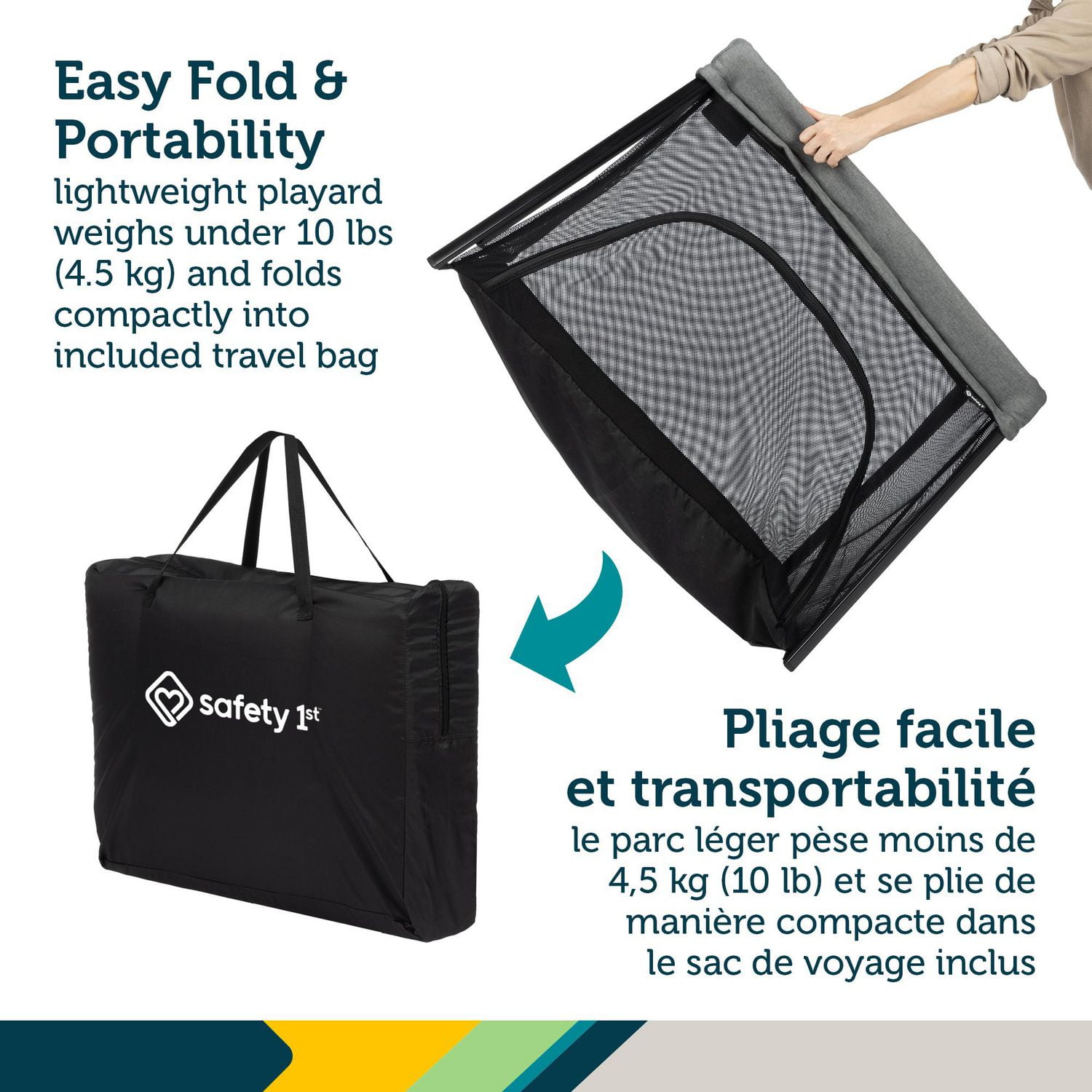 Lit de voyage, parc et bassinette 3-en-1 Dream & Go de Safety 1st