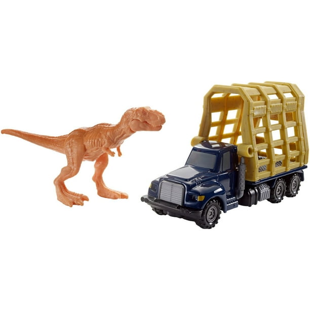 Camion jouet dinosaure pour enfants de 3 à 5 ans, camion transporteur de  tyrannosaure avec 8 figurines de dinosaures, tapis de jeu d'activité, œufs  de