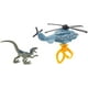 Matchbox - Jurassic World - Transporteurs de dinosaures - Véhicule et figurine - Raptor-coptère – image 3 sur 6