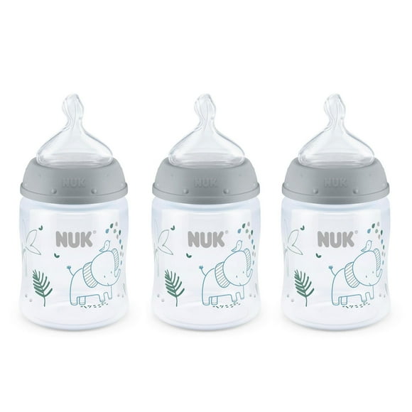 NUK Smooth Flow Anti-Colic Bottle, 5 oz, 3 Pack, 0+ Months