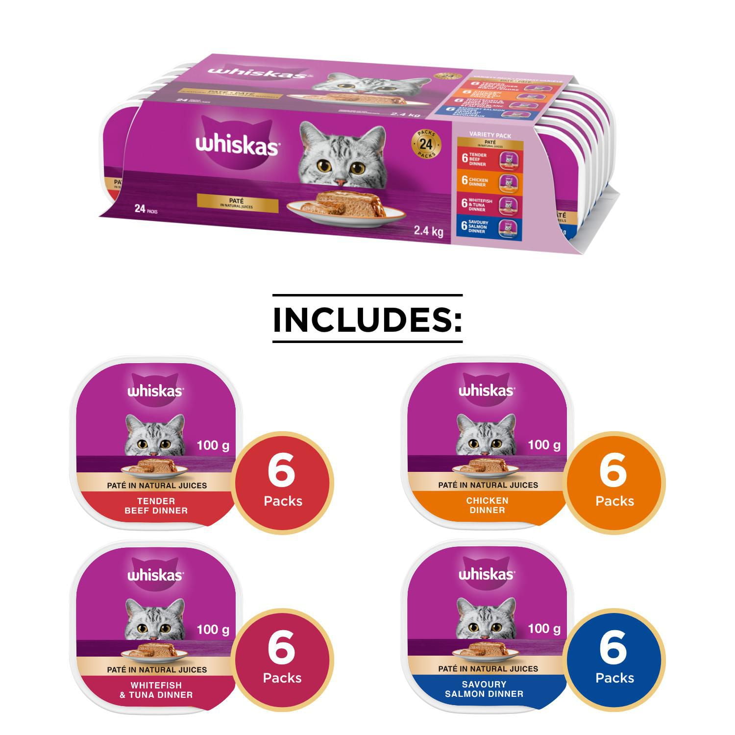 Whiskas 2024 24 pack