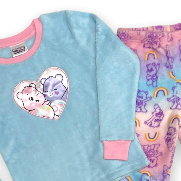 Care Bears Girl's 2-Piece Long Sleeve Pajama Set 