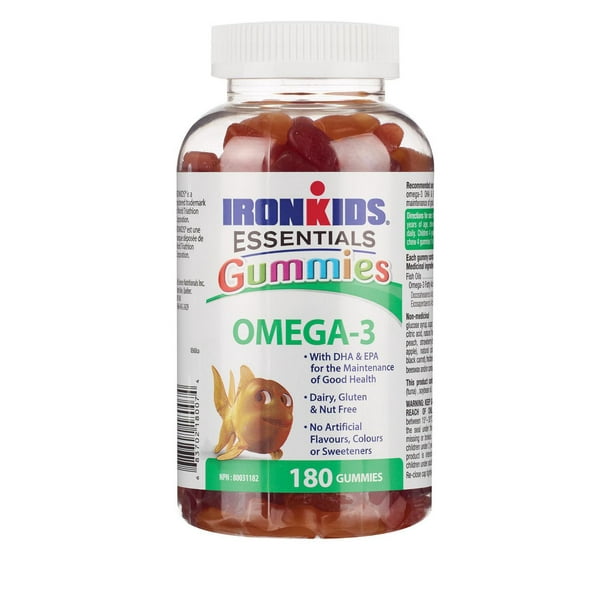 Oméga-3 Ironkids - 180 gélifiées 180 Gélatines