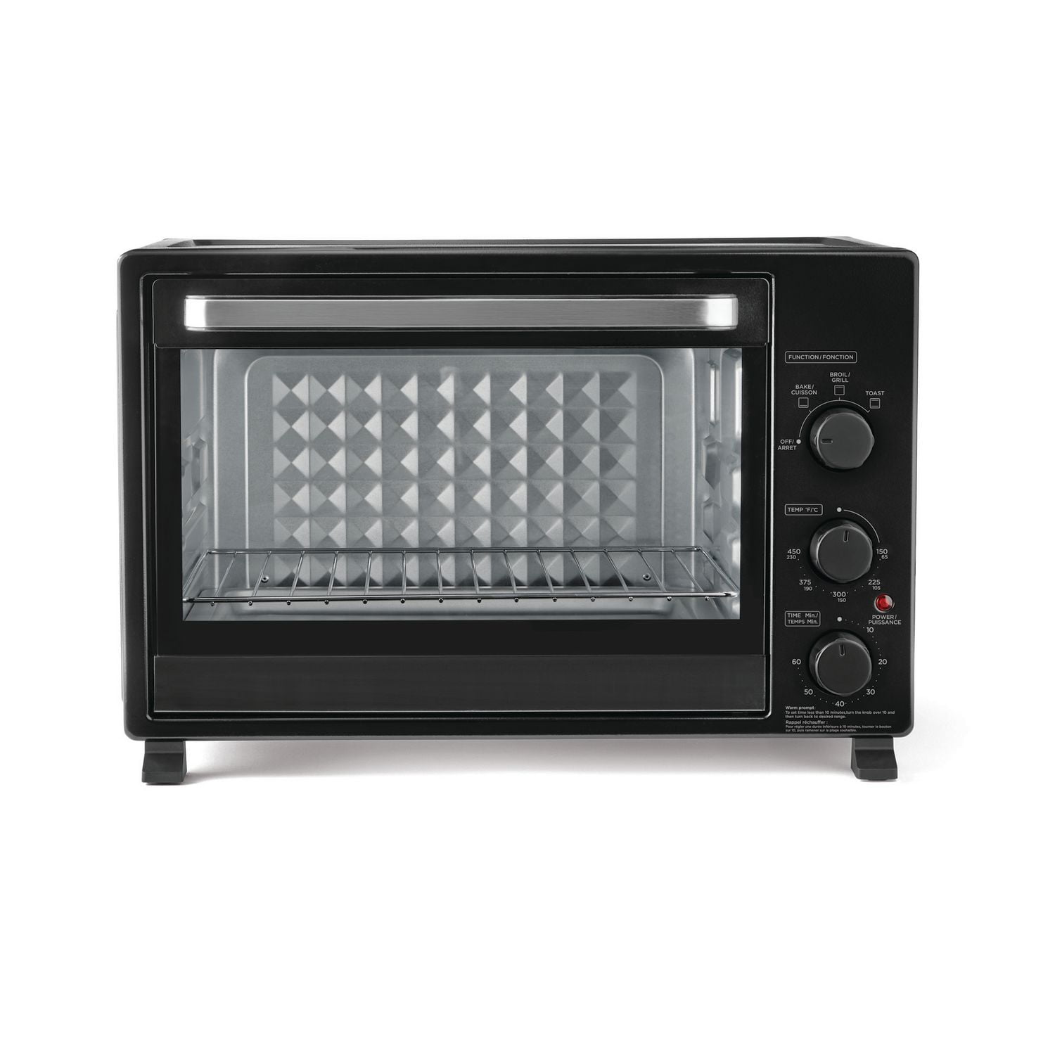 Mainstays XL Toaster Oven 32L 6 Slice Family Size Black 1500W MS XL 32L Toaster Oven Walmart