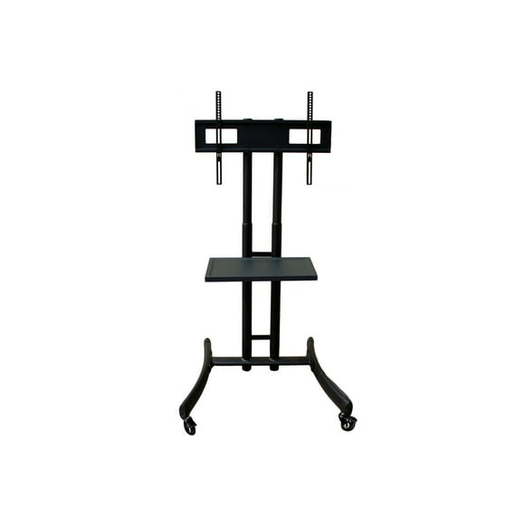 Rocelco BSTC 32"-61" Mobile TV Cart for Flat Screens and Monitors with A/V shelf