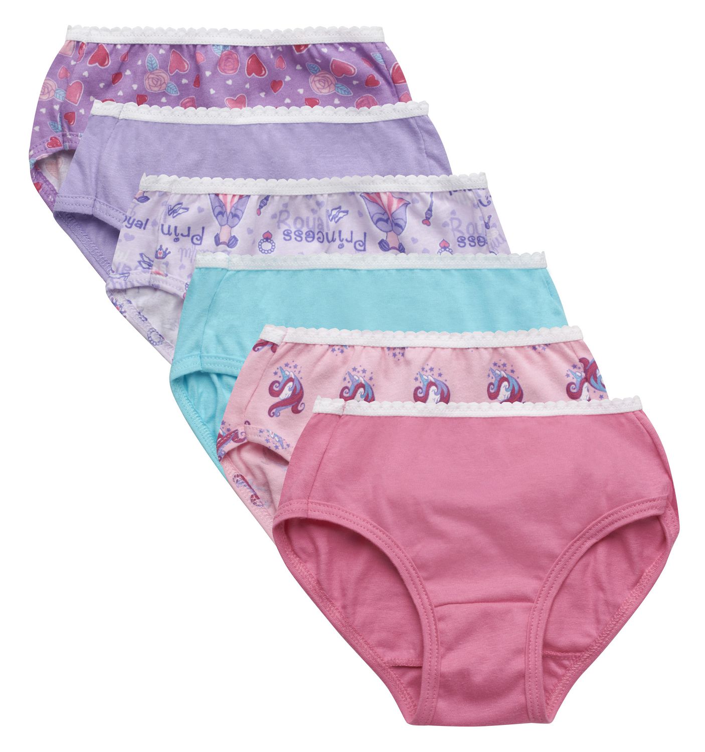 Girls' Disney Princess 7pk Underwear - 6 7 ct
