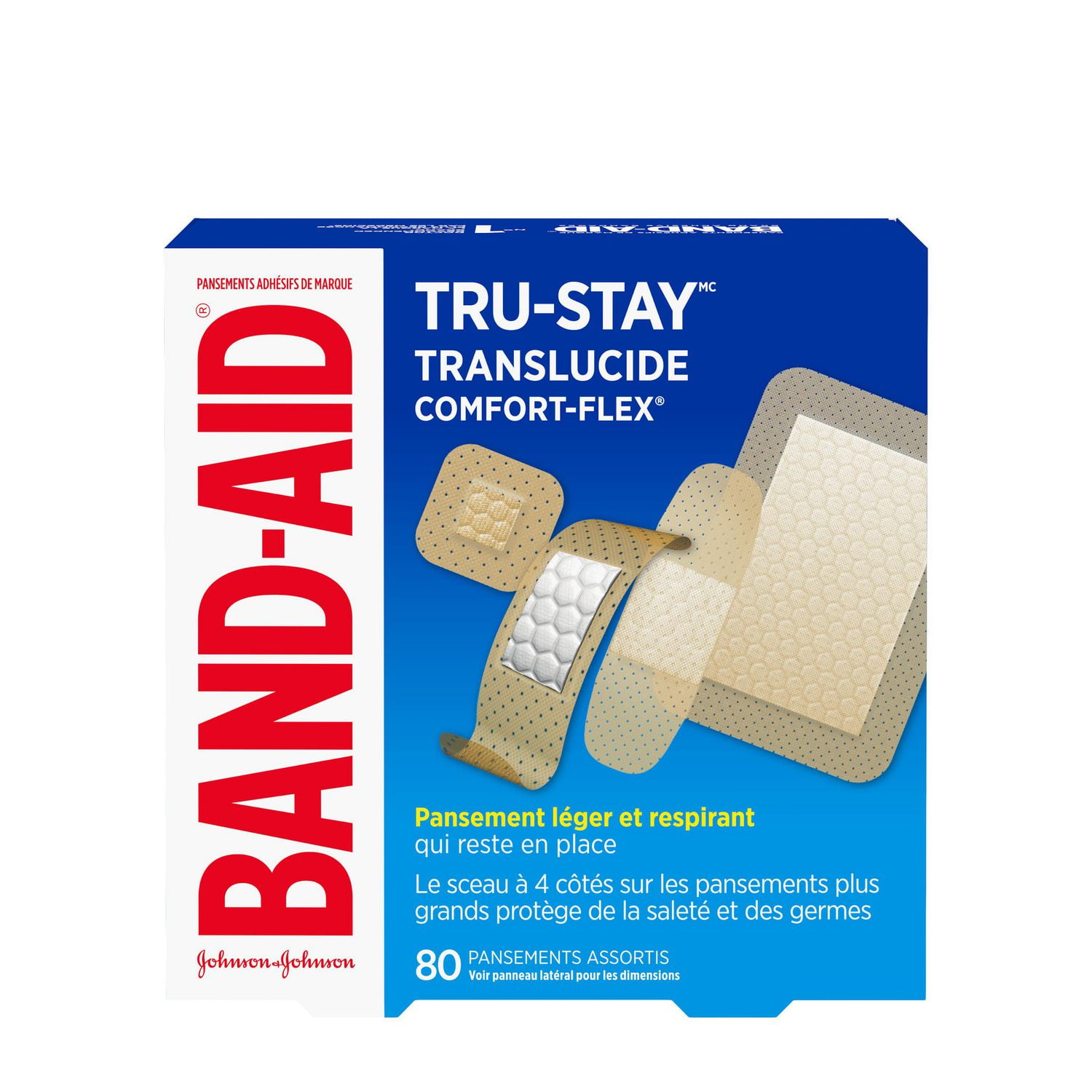 Pansements translucides TRU-STAY Comfort Flex de marque Band-Aid