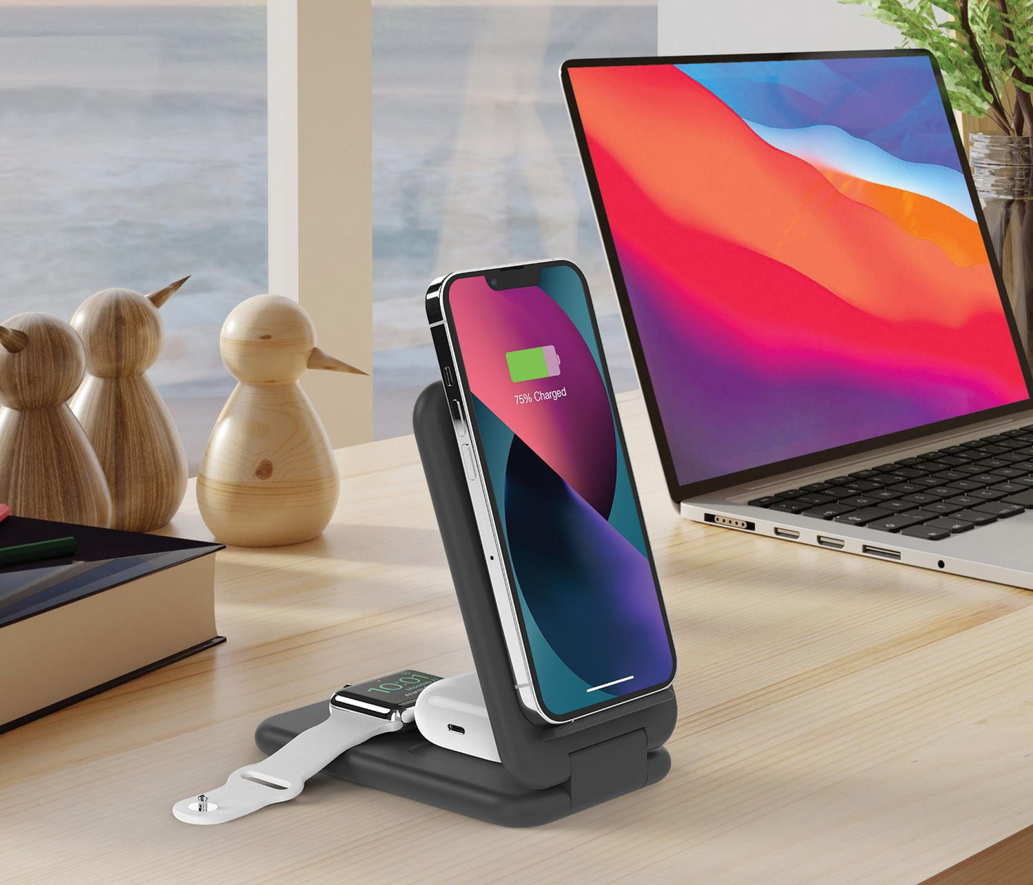 Wireless Charger Stand,6 in1Multi-Functi-