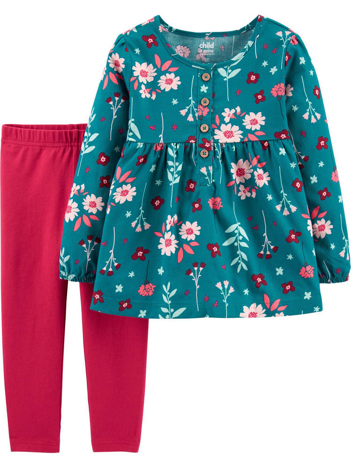 Child of Mine made by Carter's Toddler Girls 2pc clothing set - Floral ...