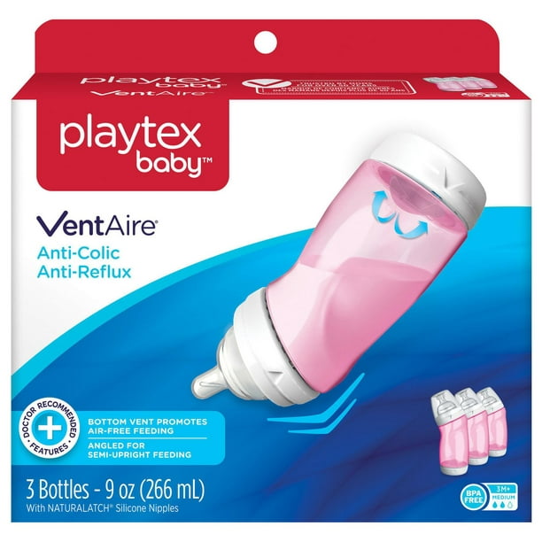 Ventaire 9oz Bottle - 3-Pack, Pink 