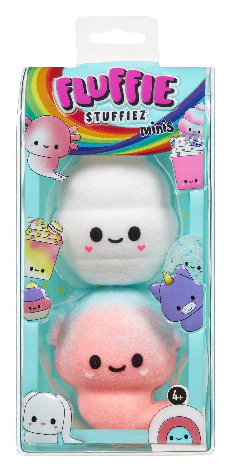 Fluffie Stuffiez Minis Set Da 2 Peluche Da Sbucciare | Popcorn E Ciambelle | Gioco Sensoriale E Sorpresa