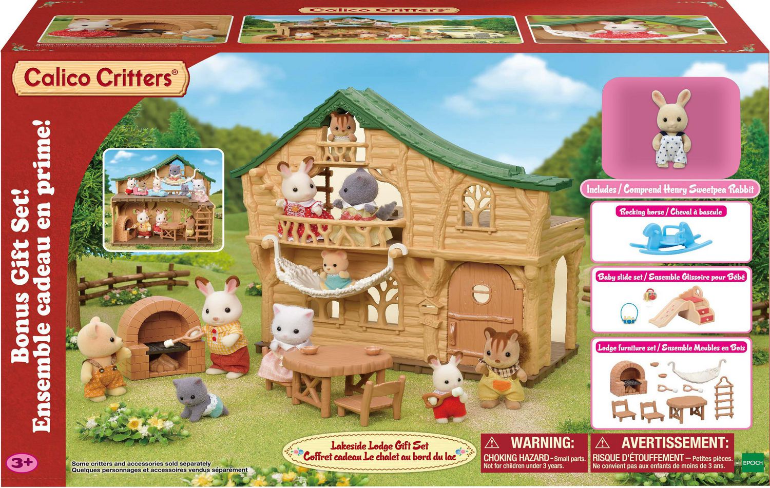 calico critters lakeside lodge bonus gift set