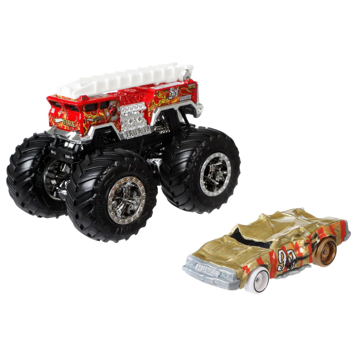 Hot Wheels Monster Trucks 5-Alarm Big Air Breakout Smash the Tower