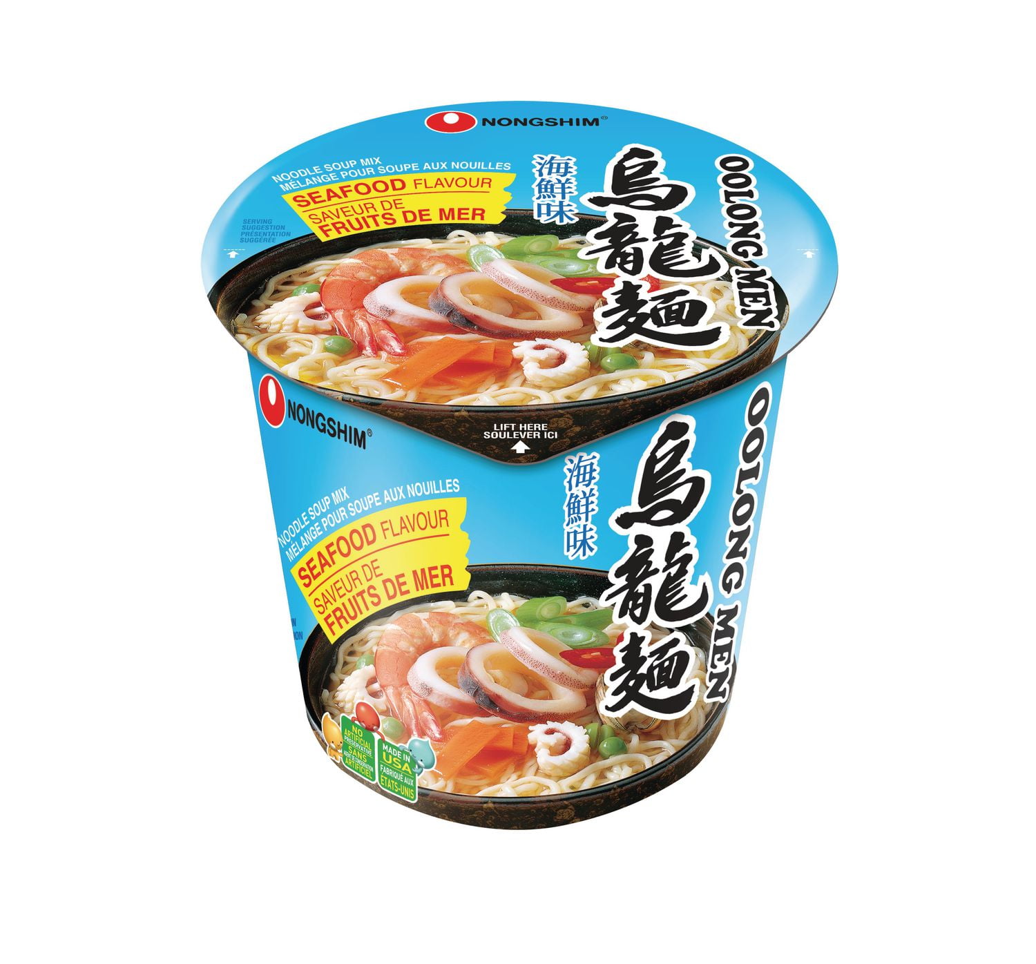 Nongshim Oolongmen Seafood Cup Noodle Soup Walmart Canada