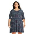 thumbnail image 1 of George Women's Plus Skater Dress, 1 of 6