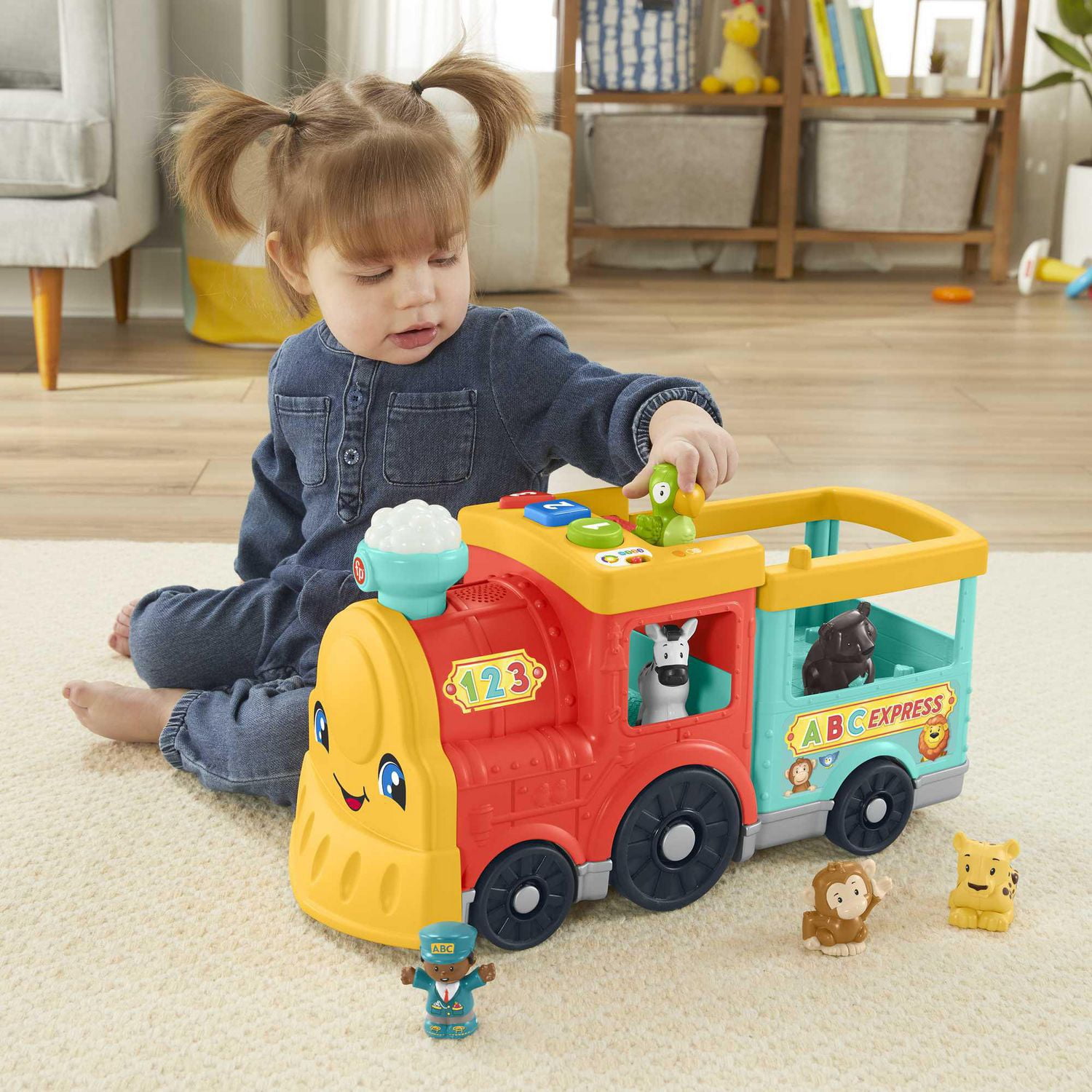 Fisher Price Little People Big ABC Animal Train English French Edition Walmart