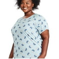 thumbnail image 2 of George Plus Women's Crew Neckline Nightshirt, 2 of 6