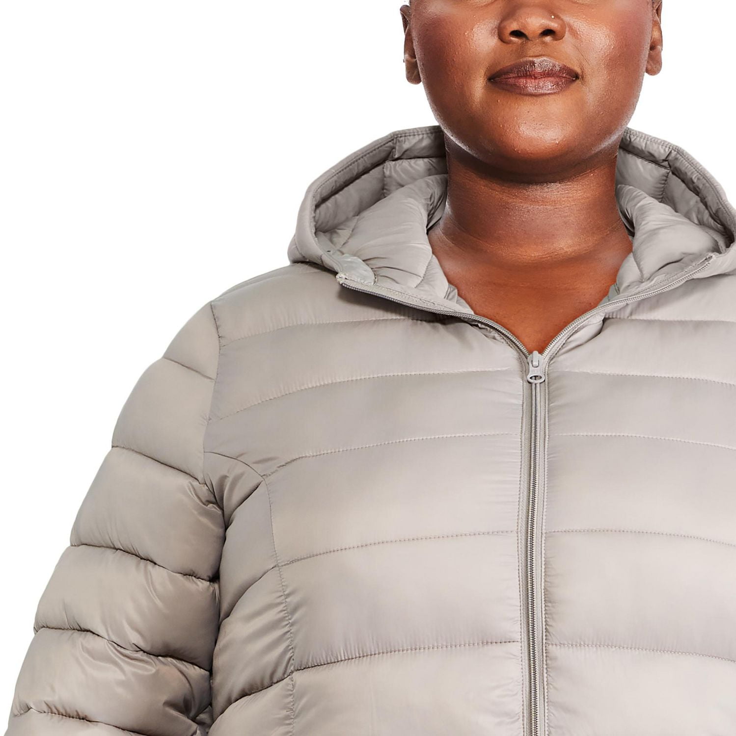 Grey puffer coat womens online