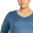 thumbnail image 4 of George Women's Plus V-Neckline Tee, 4 of 6