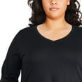thumbnail image 4 of George Women's Plus V-Neckline Tee, 4 of 6