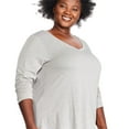 thumbnail image 2 of George Women's Plus V-Neckline Tee, 2 of 6