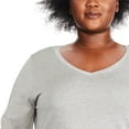thumbnail image 4 of George Women's Plus V-Neckline Tee, 4 of 6
