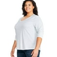 thumbnail image 2 of George Women's Plus V-Neckline Tee, 2 of 6