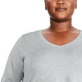 thumbnail image 4 of George Women's Plus V-Neckline Tee, 4 of 6