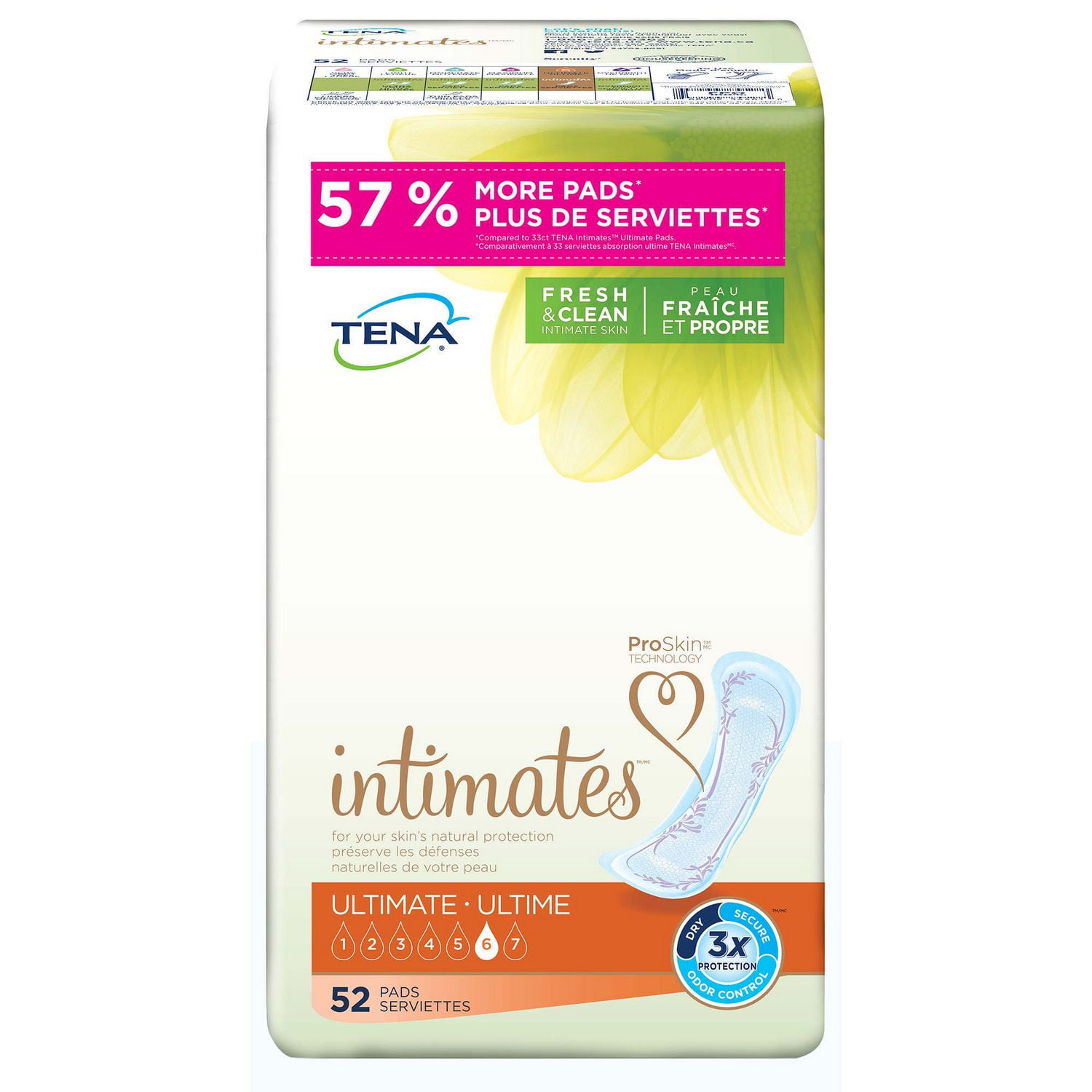 TENA Incontinence Pads for Women, Ultimate Absorbency, 52 Count
