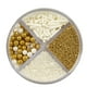 Paillettes nacrées Mélange blanc et or, 4 cellules, Wilton Saupoudrer de mélange, 108 g – image 2 sur 10