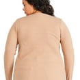 thumbnail image 3 of George Women's Plus Waffle Knit Henley, 3 of 6