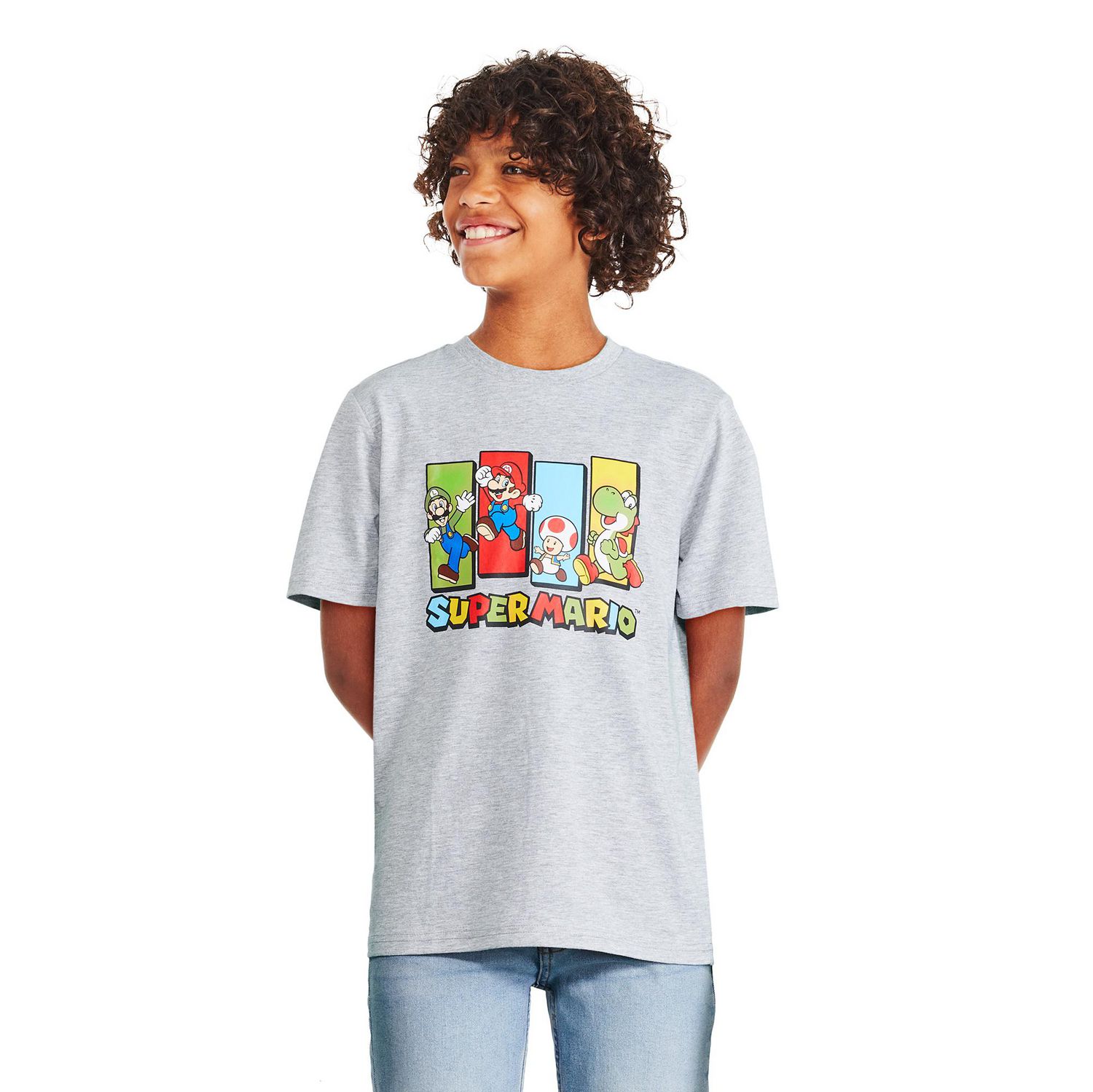 T-shirt avec imprimé Super Mario pour garçons
