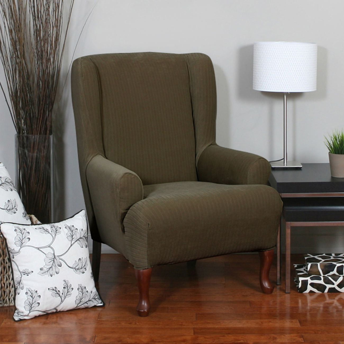 Sure Fit Spencer Stretch Wing Chair Slipcover Walmart Canada