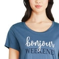 thumbnail image 4 of George Women's Scoop Neckline Tee, 4 of 6