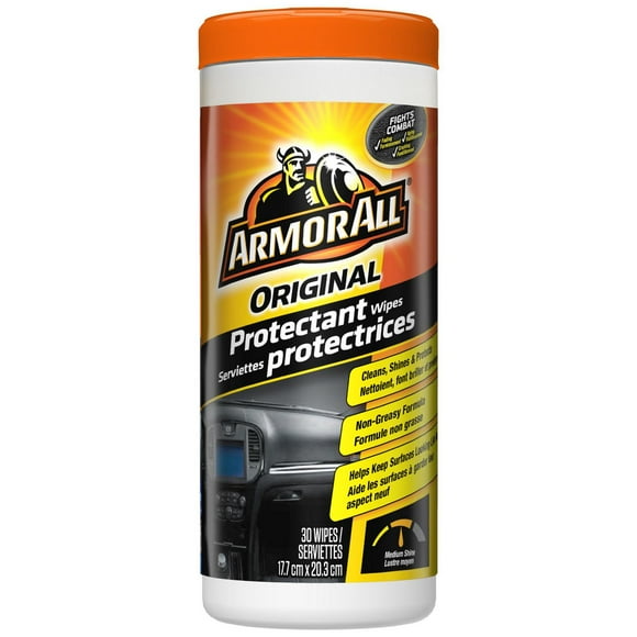 Armor All Original Formula Car Protectant Wipes (30 Count), Original Formula Car