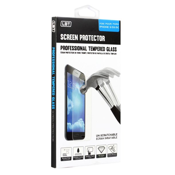 Protecteur d'écran LBT en verre trempé pour iPhone 5/5S/5C