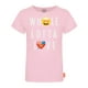T-shirt « Lotta love » d'Emoji à encolure ras du cou et à manches courtes pour filles – image 1 sur 2