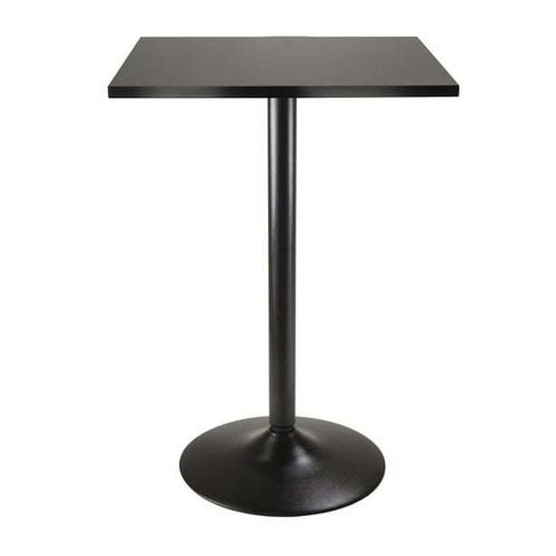 20522 Winsome Obsidian Table de salle à manger carrée au fini noir