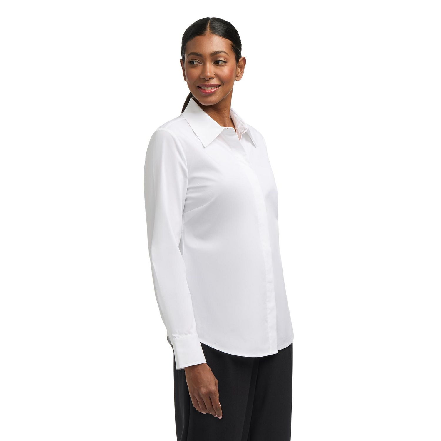 Mexx chemise en popeline extensible pour femmes Tailles: XS-XXL