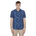 thumbnail image 1 of Dark Black Men's Short-Sleeve Button-Down Shirt, 1 of 6