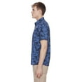 thumbnail image 4 of Dark Black Men's Short-Sleeve Button-Down Shirt, 4 of 6