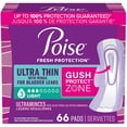 thumbnail image 1 of Poise Ultra Thin Incontinence Pads with Wings, 3 Drop Light Absorbency, 66 Count, 1 of 7