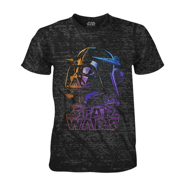 T-shirt à encolure ras du cou B7513YSC1 Vader Star de Star Wars à manches courtes pour garçons
